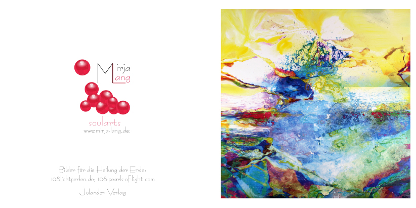 Bildtitel: „07.Dija“ Kunstdruck als Geschenkkarte auf hochwertigem Papierkarton aus der Bilderserie „108 Lichtperlen“ von Mirja Lang