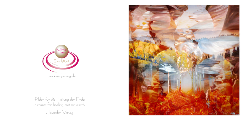 Bildtitel: „107.Sohaja“ Kunstdruck als Geschenkkarte auf hochwertigem Papierkarton aus der Bilderserie „108 Lichtperlen“ von Mirja Lang