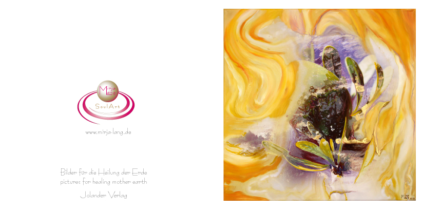 Bildtitel: „09.Baumengel Argan“ Kunstdruck als Geschenkkarte auf hochwertigem Papierkarton aus der Bilderserie „108 Lichtperlen“ von Mirja Lang