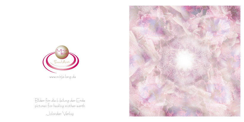 Bildtitel: „100.Elohim Rosa“ Kunstdruck als Geschenkkarte auf hochwertigem Papierkarton aus der Bilderserie „108 Lichtperlen“ von Mirja Lang
